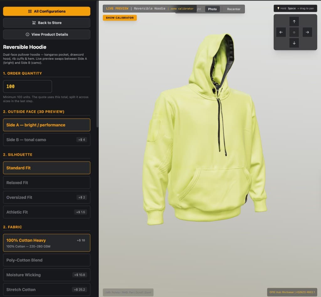 OPIE Hub Reversible Hoodie, view 3 of 4