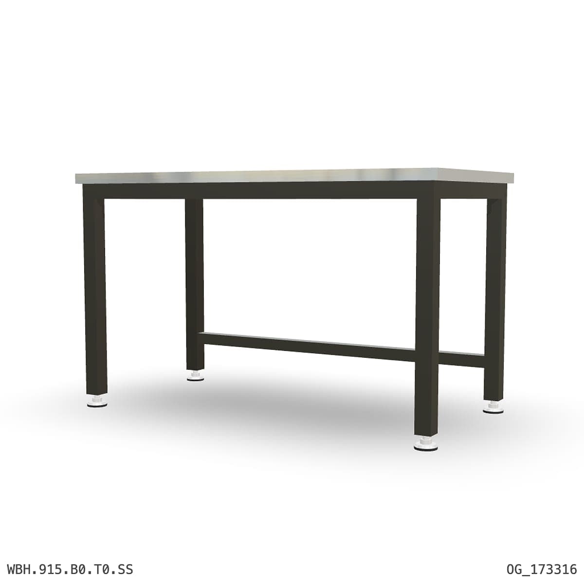 Heavy Duty Workbench 1500mm — Stainless Steel (1.2mm 304) by OPIE Manufacturing Group