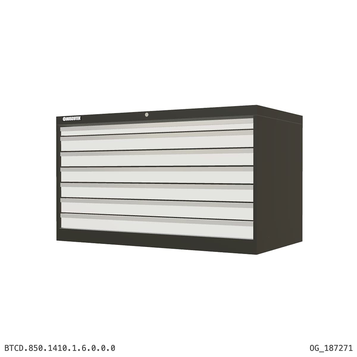 HD Cabinet 1410W × 850H — D Series, 7-Drawer by OPIE Manufacturing Group