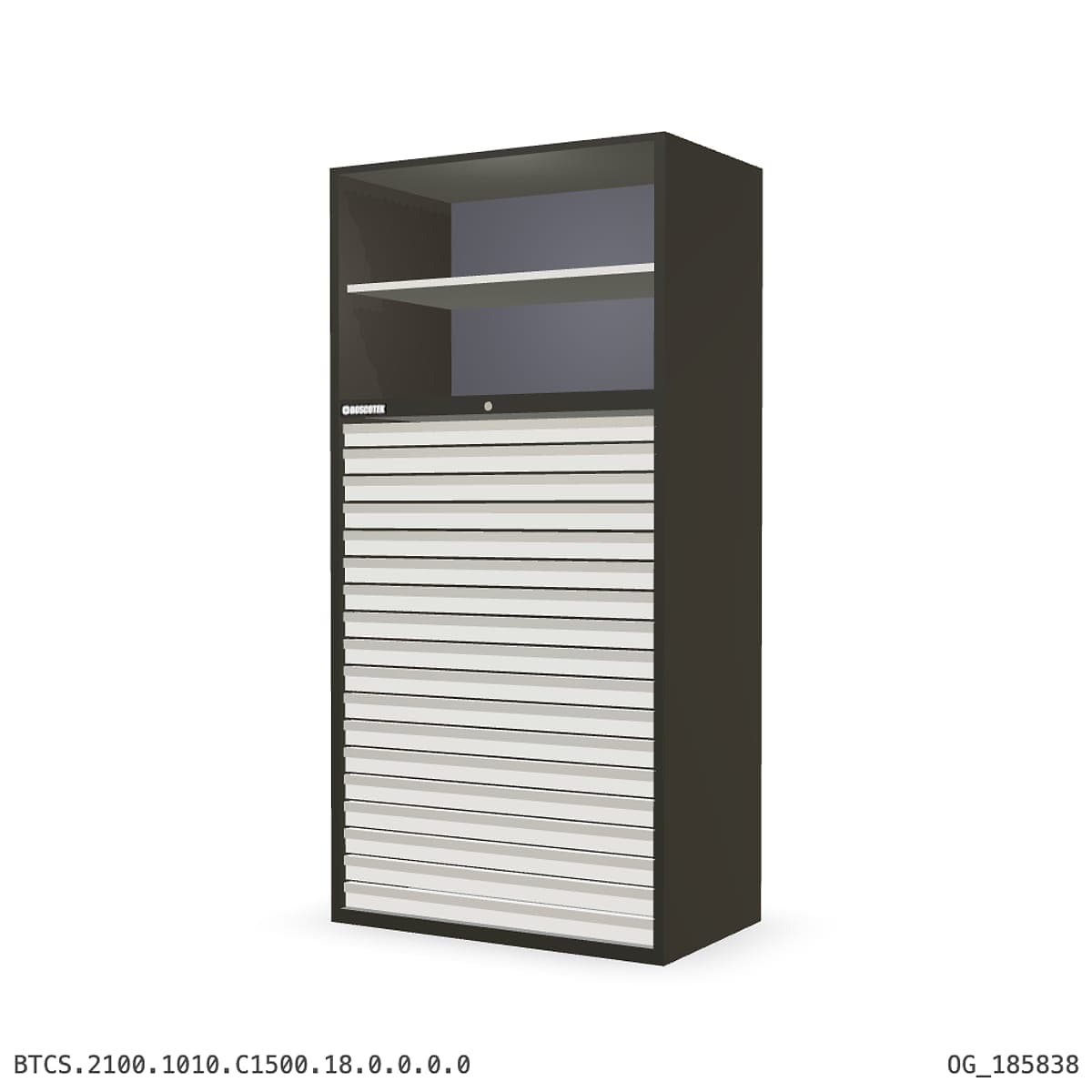 Combination Cabinet 1010W × 2100H — S Series, C1500 Drawer Bay by OPIE Manufacturing Group