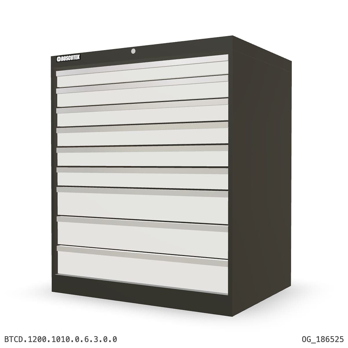 HD Cabinet 1010W × 1200H — D Series, 9-Drawer by OPIE Manufacturing Group