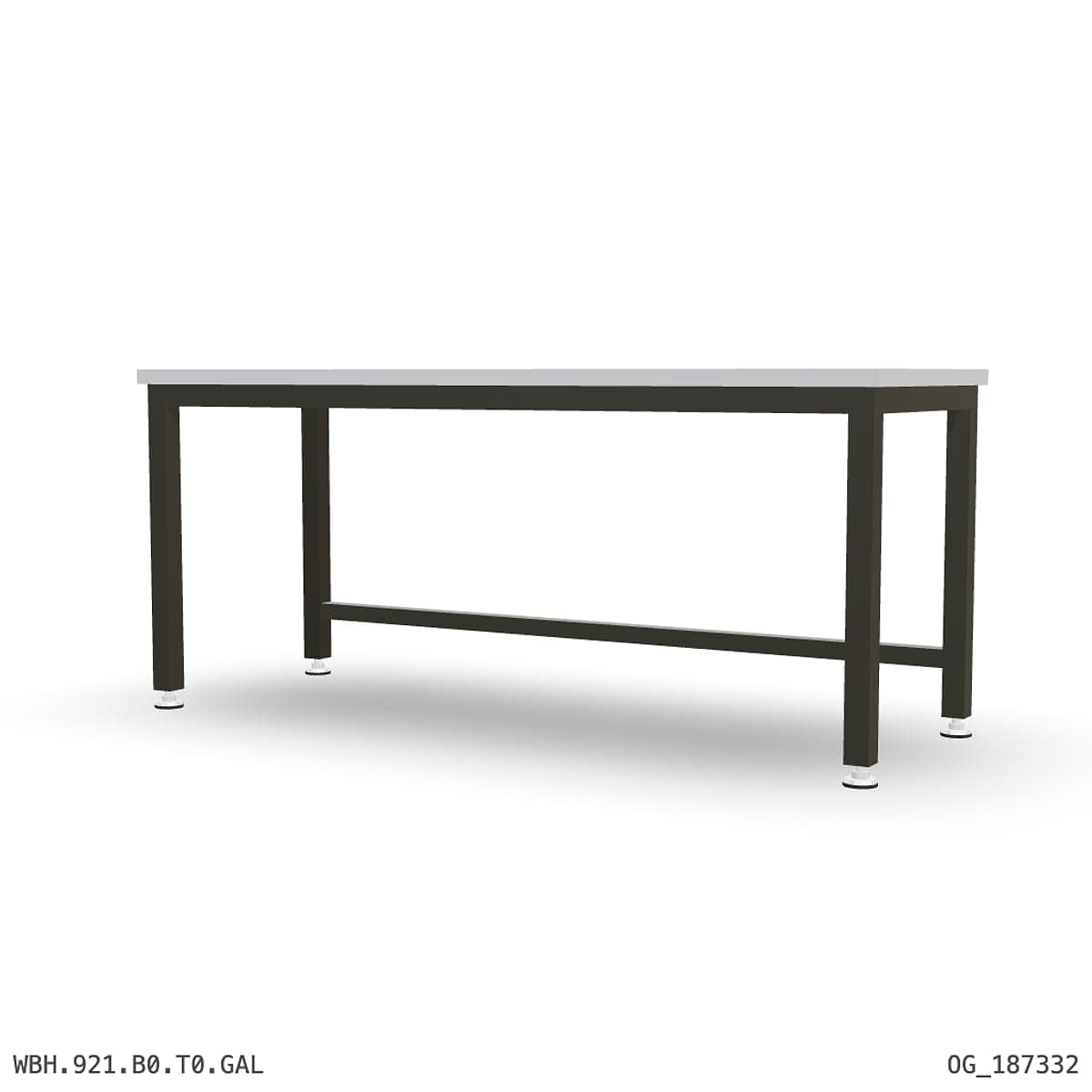 Heavy Duty Workbench 2100mm — Galvanised Steel by OPIE Manufacturing Group