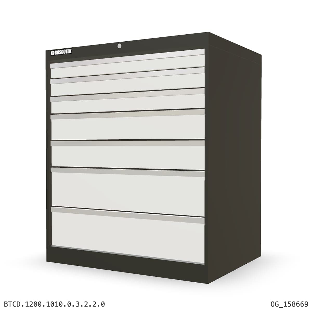 HD Cabinet 1010W × 1200H — D Series, 7-Drawer by OPIE Manufacturing Group