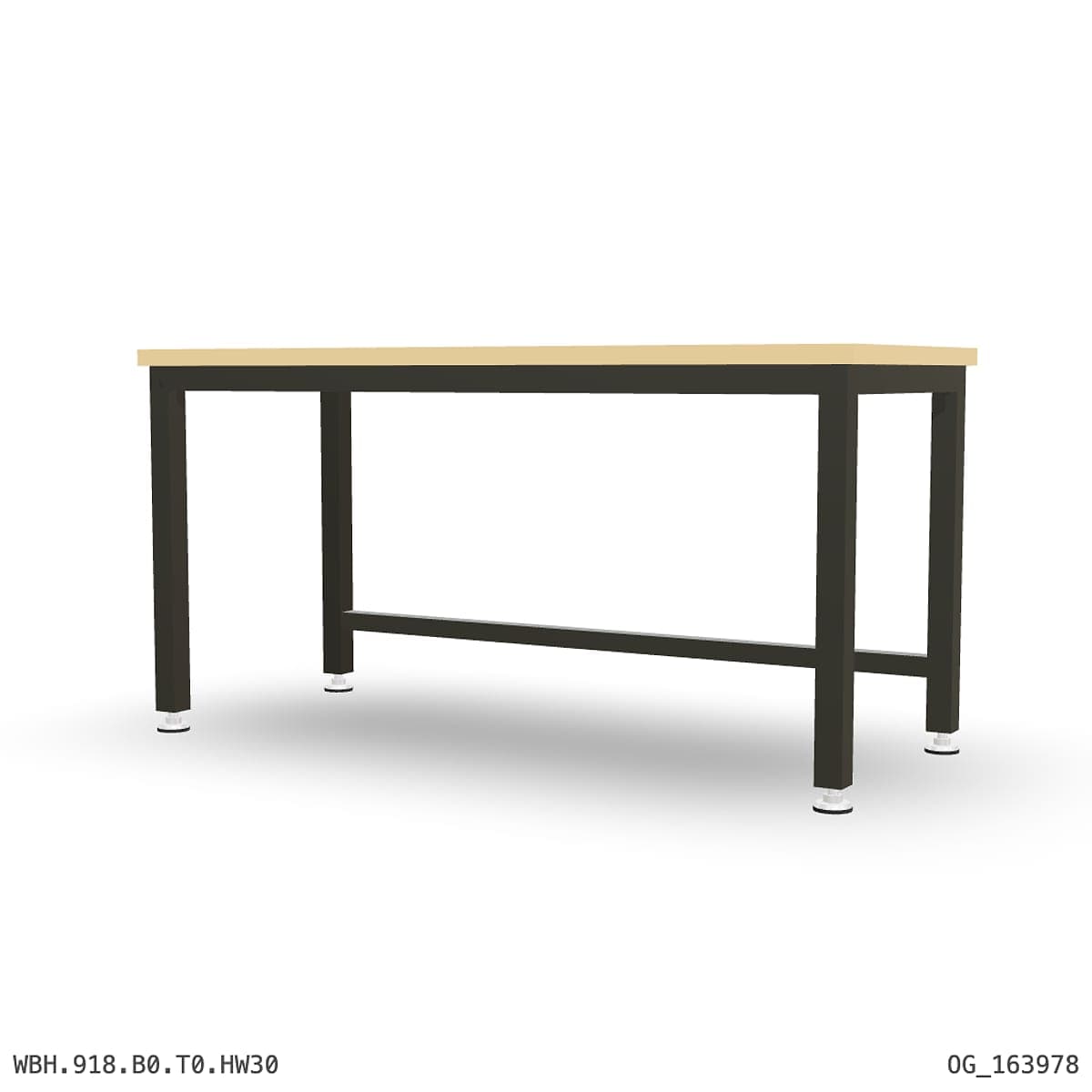 Heavy Duty Workbench 1800mm — Hardwood Oak 30mm by OPIE Manufacturing Group