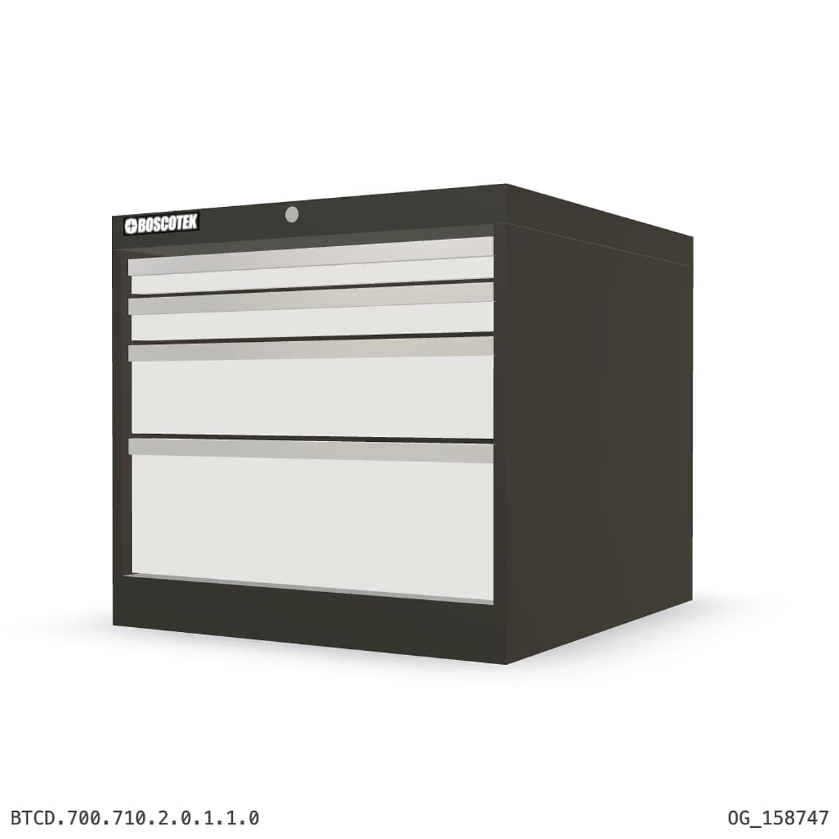 HD Cabinet 710W × 700H — D Series, 4-Drawer by OPIE Manufacturing Group