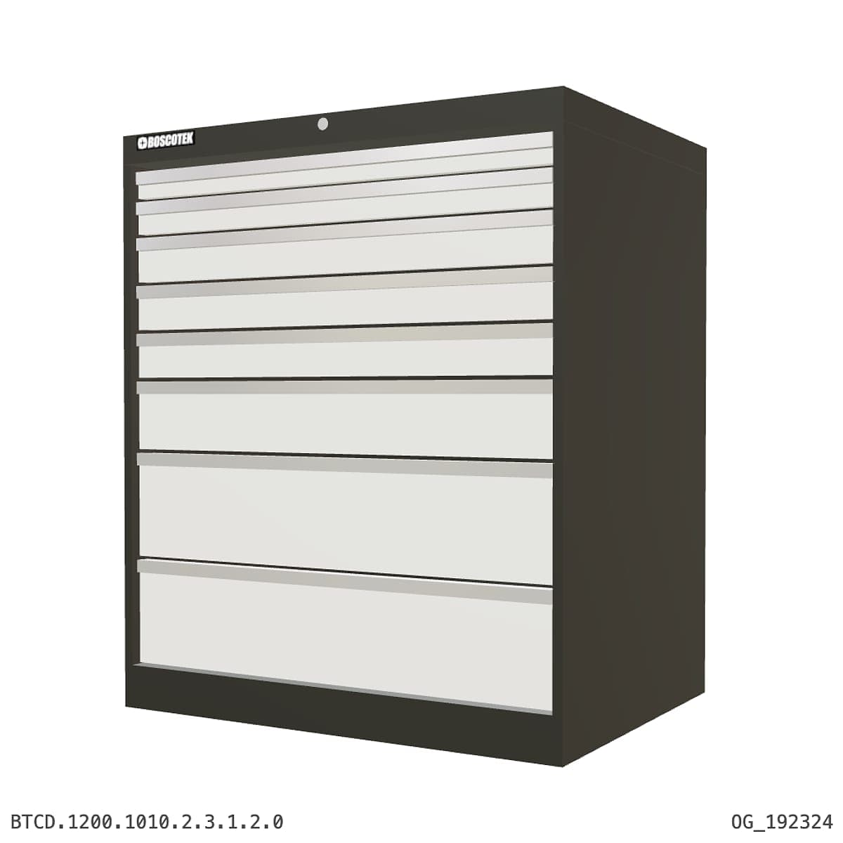 HD Cabinet 1010W × 1200H — D Series, 8-Drawer by OPIE Manufacturing Group