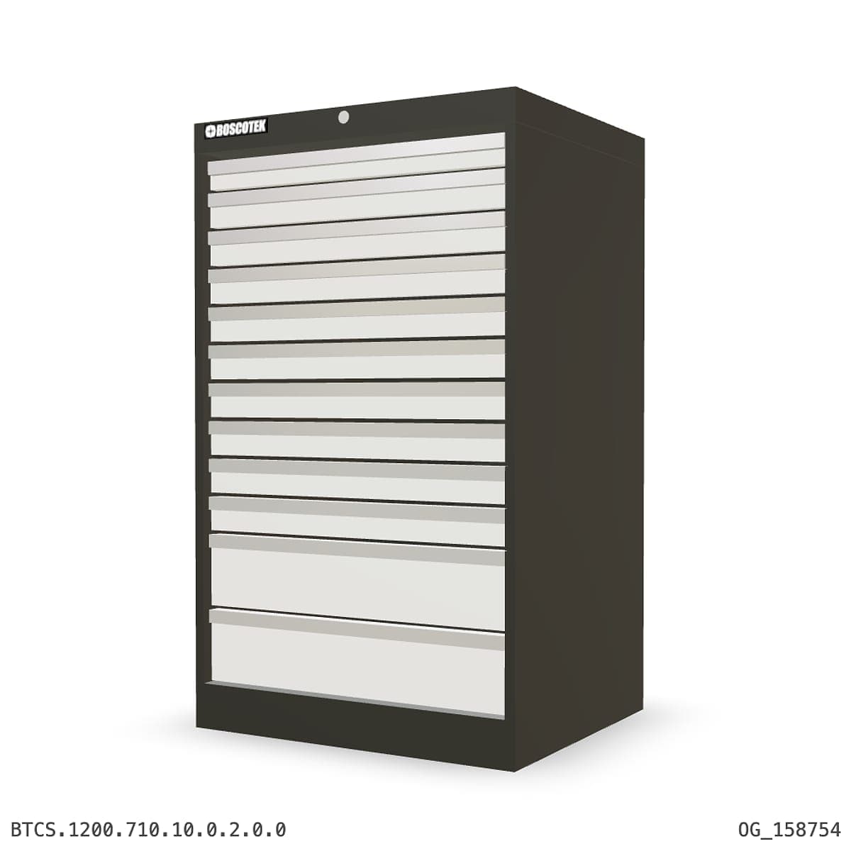 HD Cabinet 710W × 1200H — S Series, 12-Drawer by OPIE Manufacturing Group
