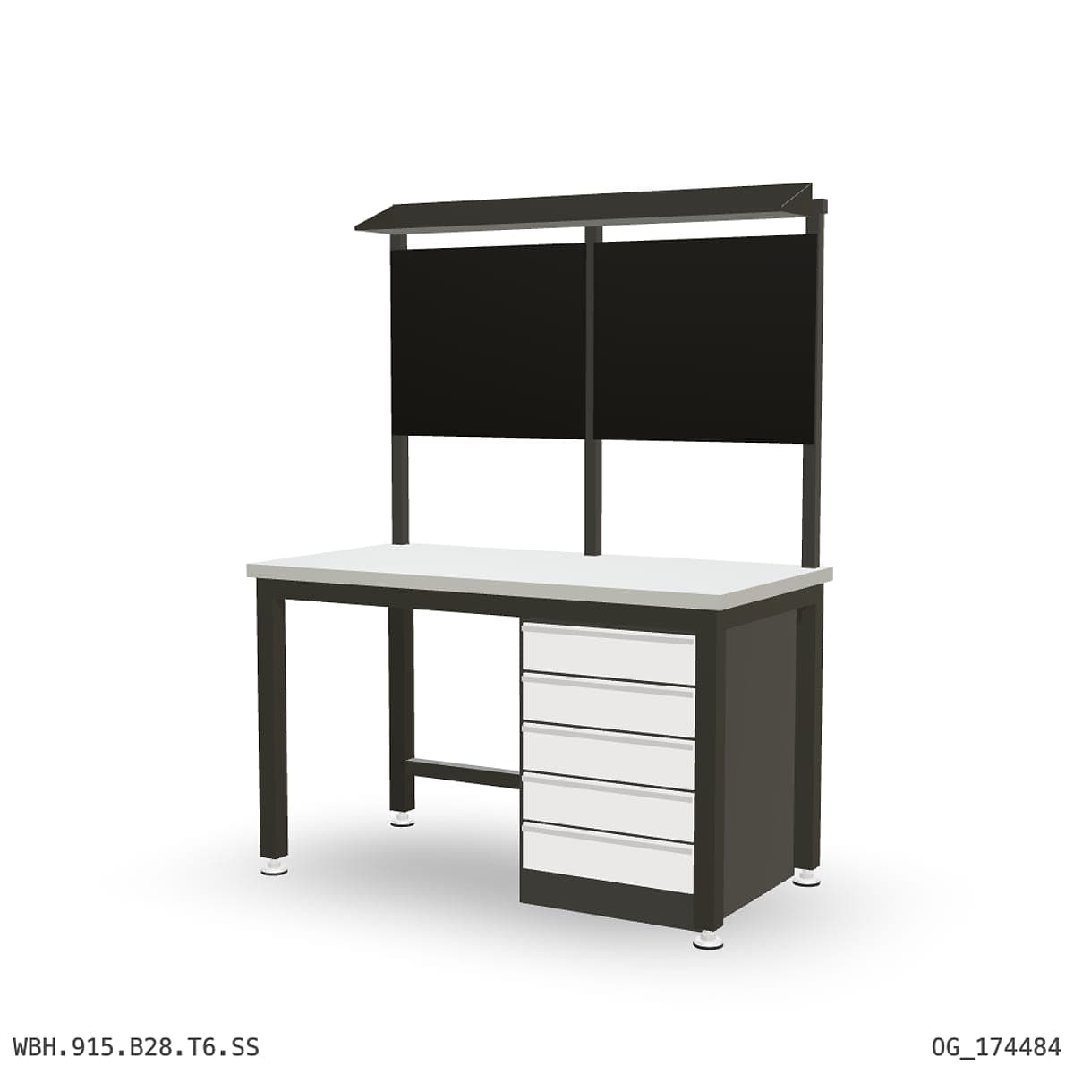 Heavy Duty Workbench 1500mm — Stainless Steel (1.2mm 304), under-bench storage + overhead shelving by OPIE Manufacturing Gro…