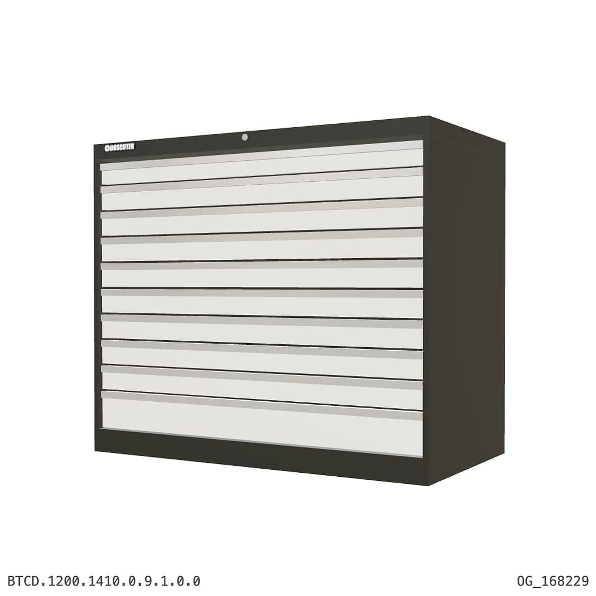 HD Cabinet 1410W × 1200H — D Series, 10-Drawer by OPIE Manufacturing Group