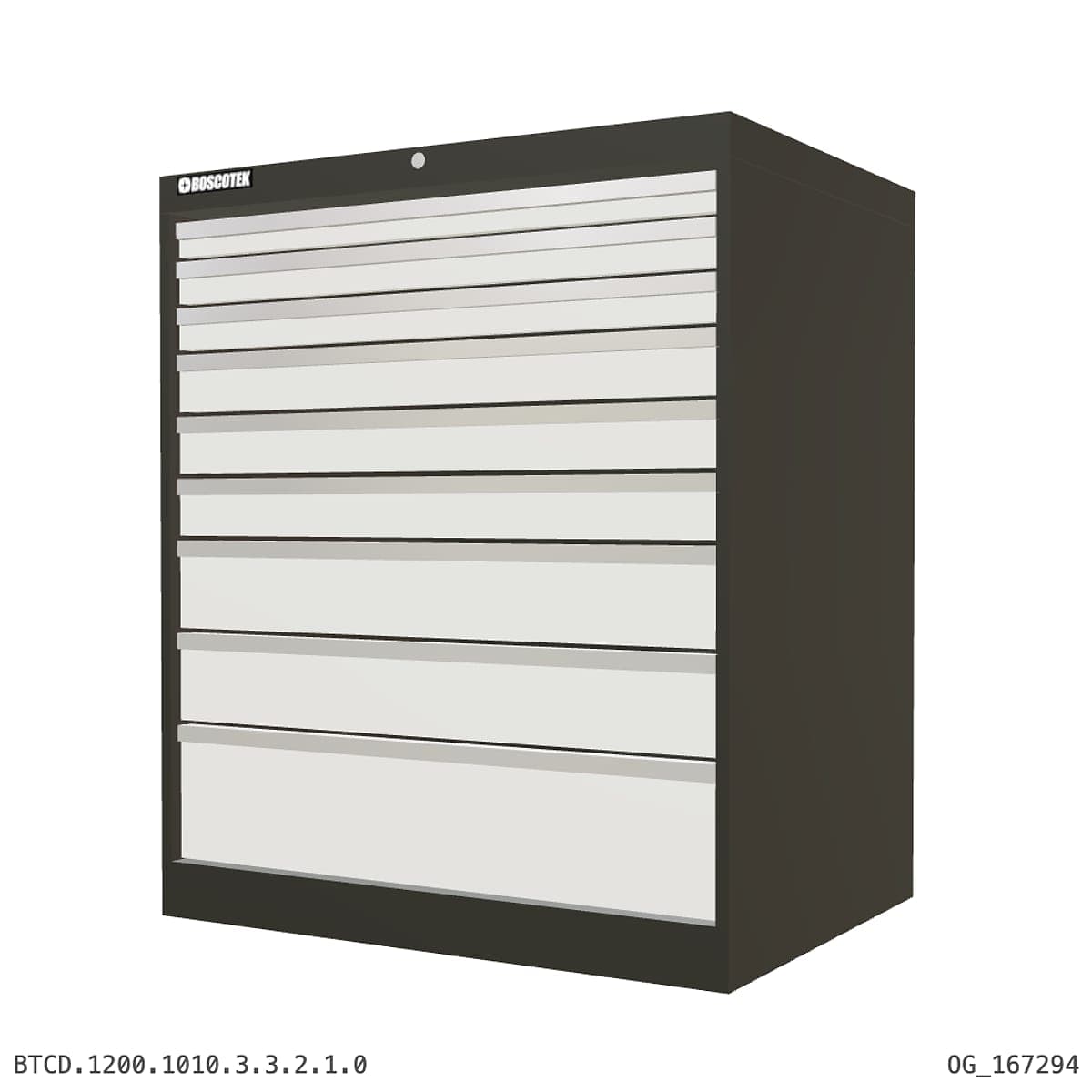 HD Cabinet 1010W × 1200H — D Series, 9-Drawer by OPIE Manufacturing Group