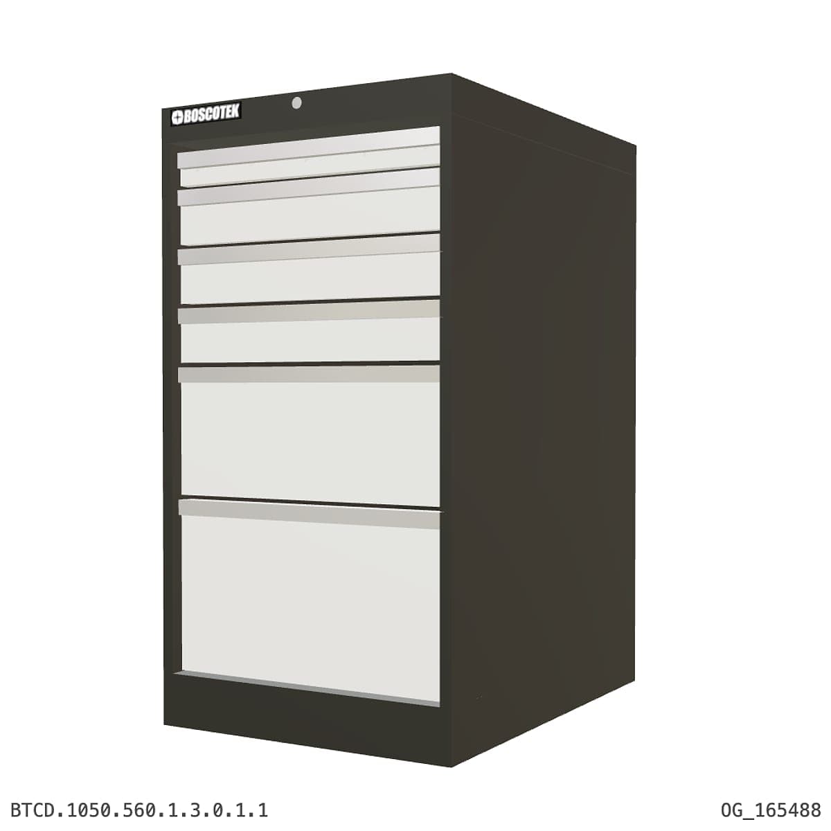 HD Cabinet 560W × 1050H — D Series, 6-Drawer by OPIE Manufacturing Group