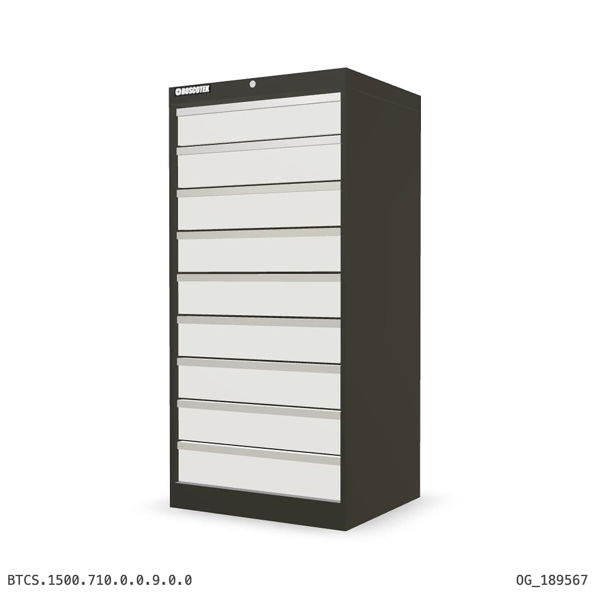 HD Cabinet 710W × 1500H — S Series, 9-Drawer by OPIE Manufacturing Group