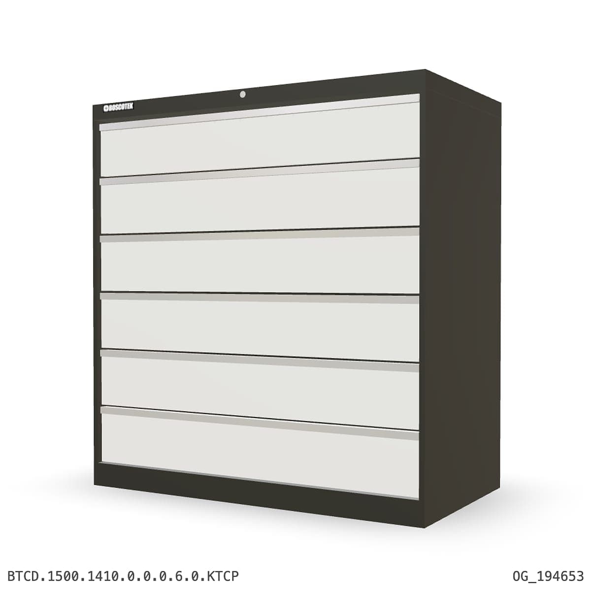 HD Cabinet 1410W × 1500H — D Series, 6-Drawer by OPIE Manufacturing Group