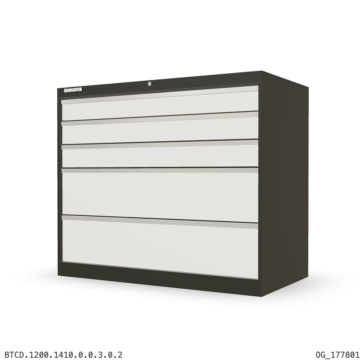 HD Cabinet 1410W × 1200H — D Series, 5-Drawer by OPIE Manufacturing Group