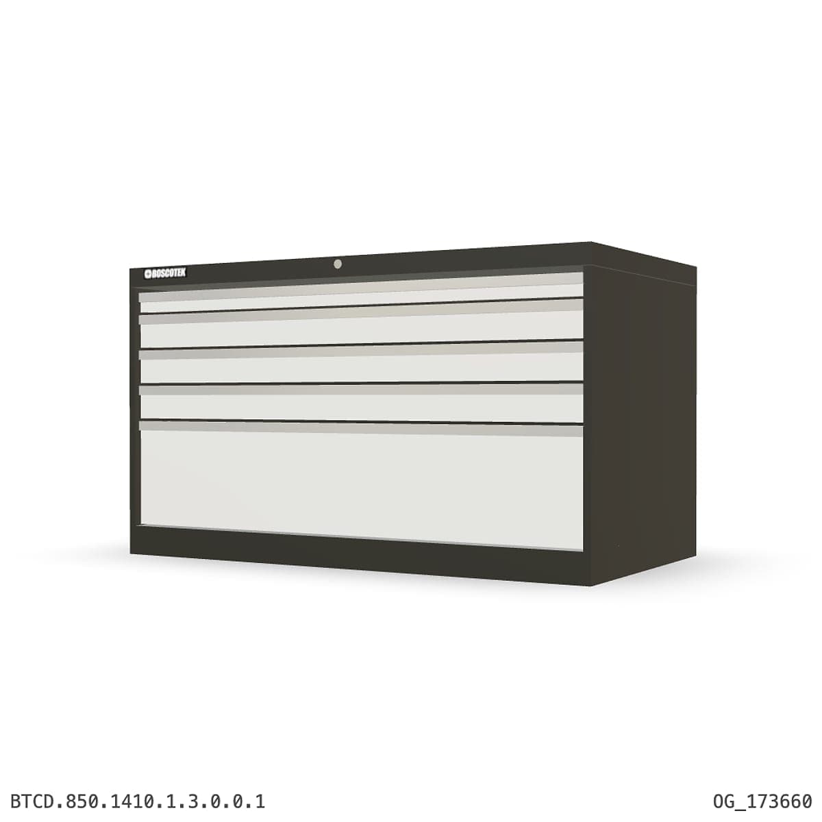 HD Cabinet 1410W × 850H — D Series, 5-Drawer by OPIE Manufacturing Group