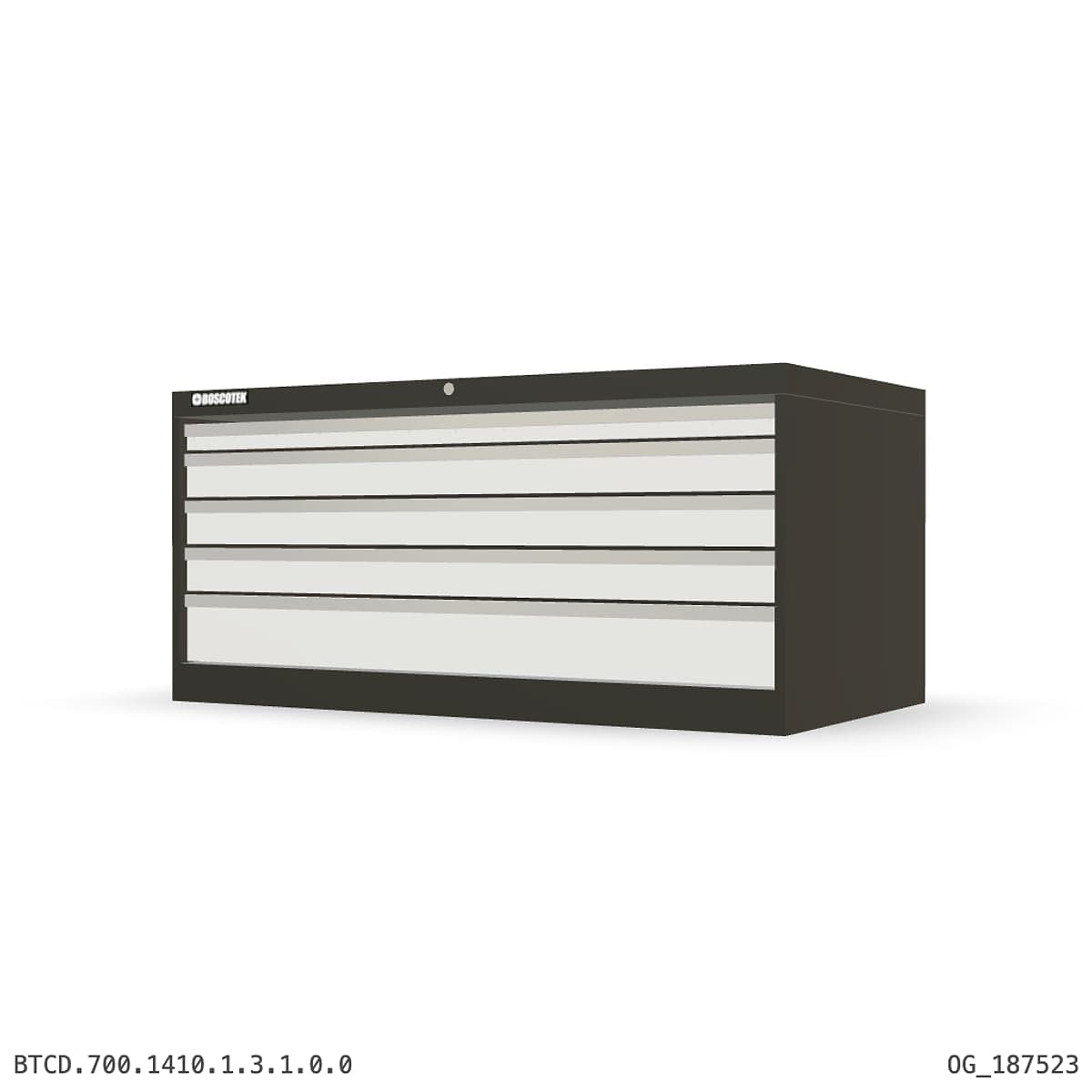 HD Cabinet 1410W × 700H — D Series, 5-Drawer by OPIE Manufacturing Group