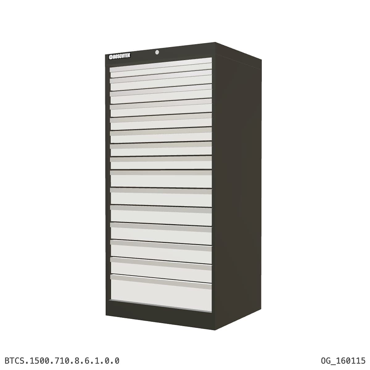HD Cabinet 710W × 1500H — S Series, 15-Drawer by OPIE Manufacturing Group
