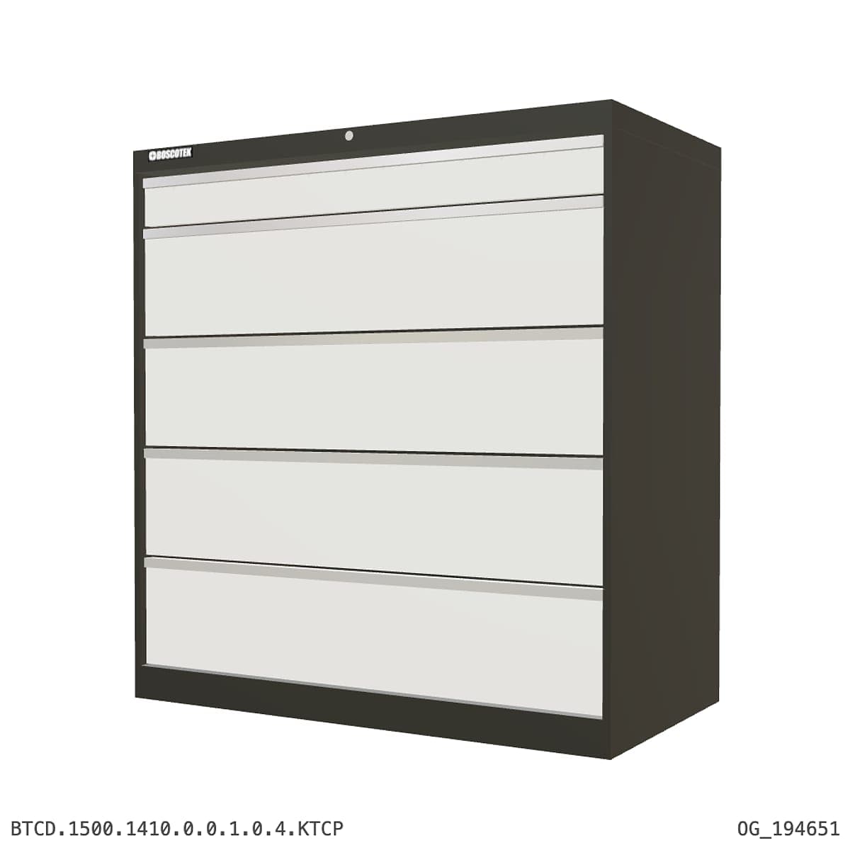 HD Cabinet 1410W × 1500H — D Series, 5-Drawer by OPIE Manufacturing Group