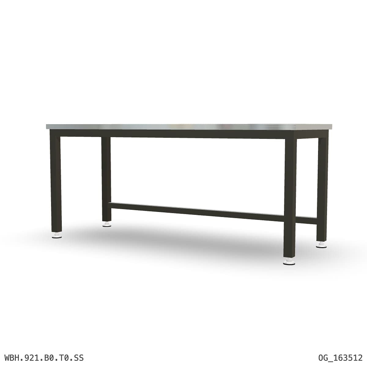 Heavy Duty Workbench 2100mm — Stainless Steel (1.2mm 304) by OPIE Manufacturing Group