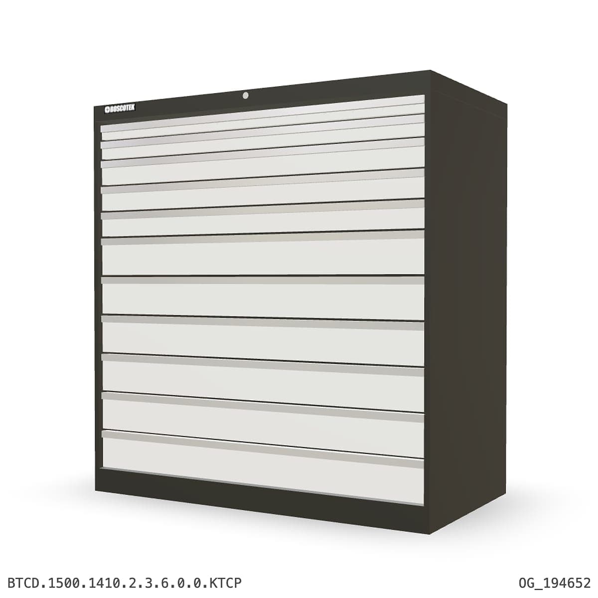HD Cabinet 1410W × 1500H — D Series, 11-Drawer by OPIE Manufacturing Group