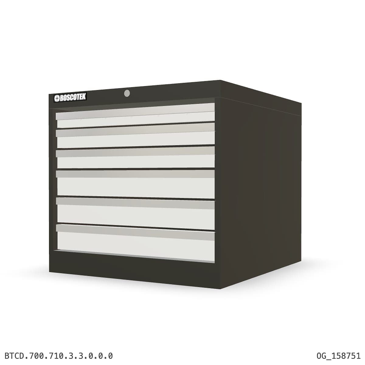 HD Cabinet 710W × 700H — D Series, 6-Drawer by OPIE Manufacturing Group