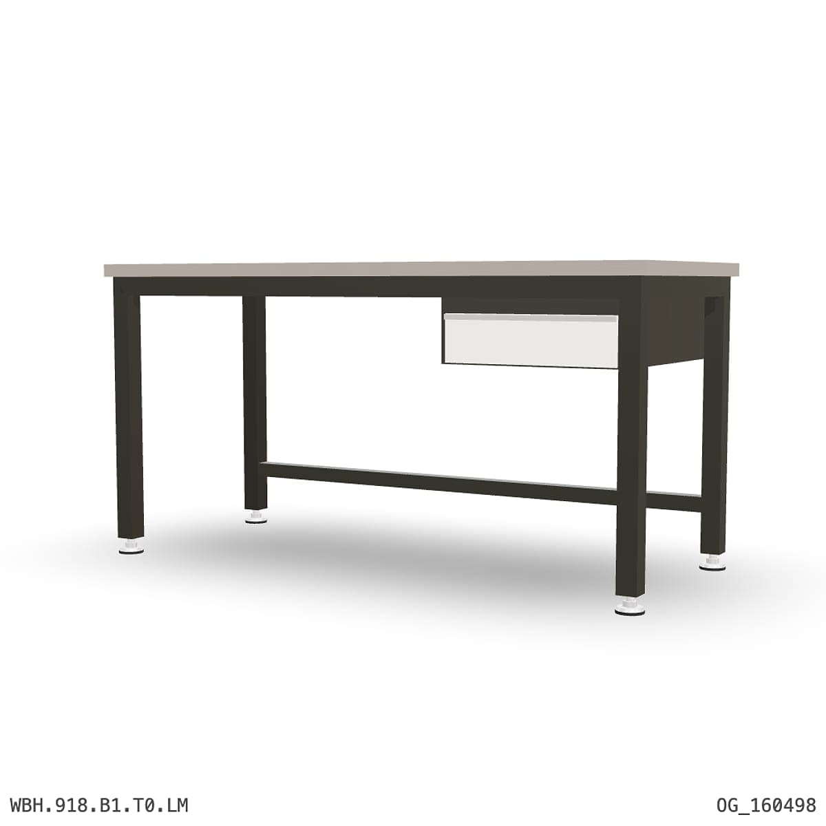 Heavy Duty Workbench 1800mm — Laminated Timber (42mm HDF), under-bench storage by OPIE Manufacturing Group