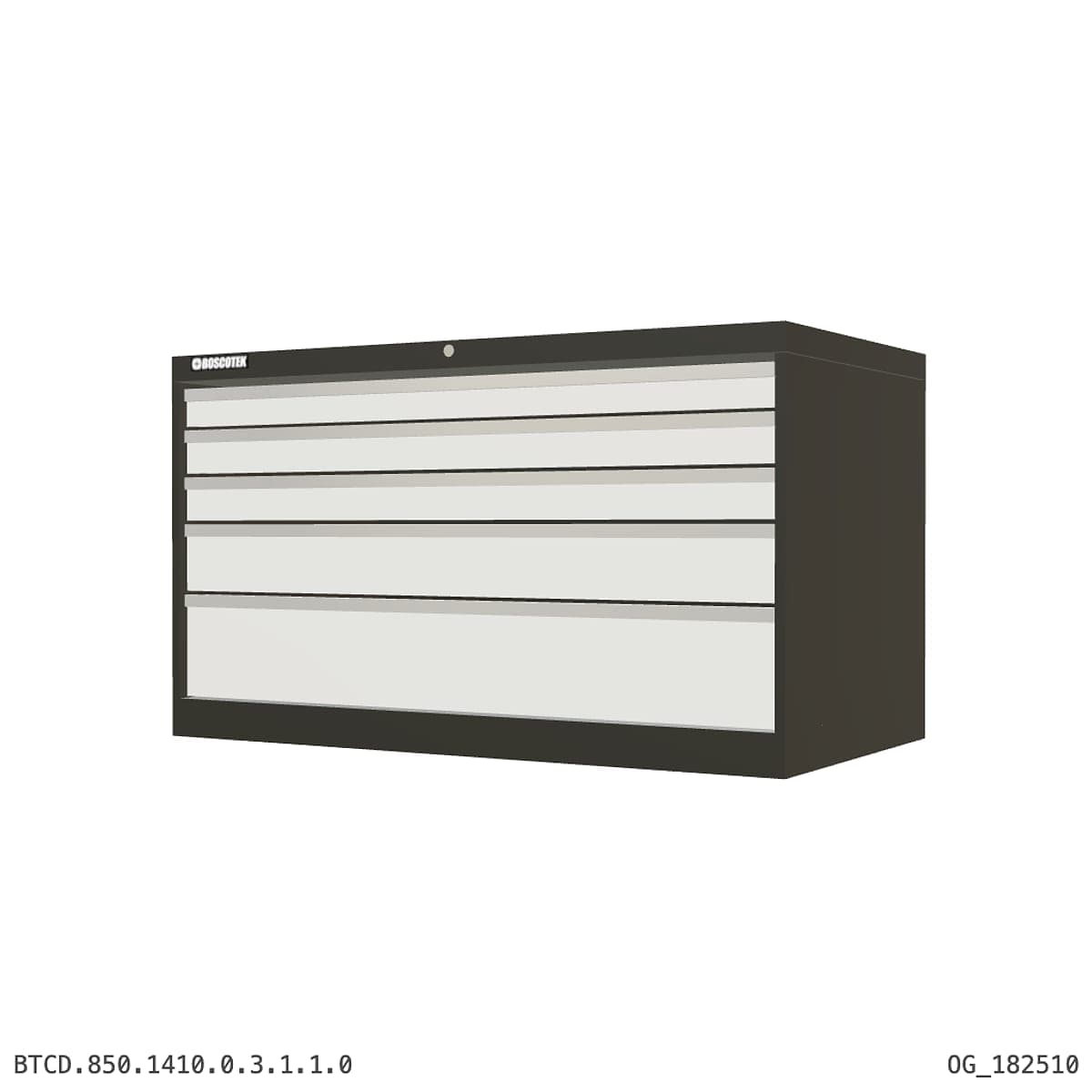 HD Cabinet 1410W × 850H — D Series, 5-Drawer by OPIE Manufacturing Group