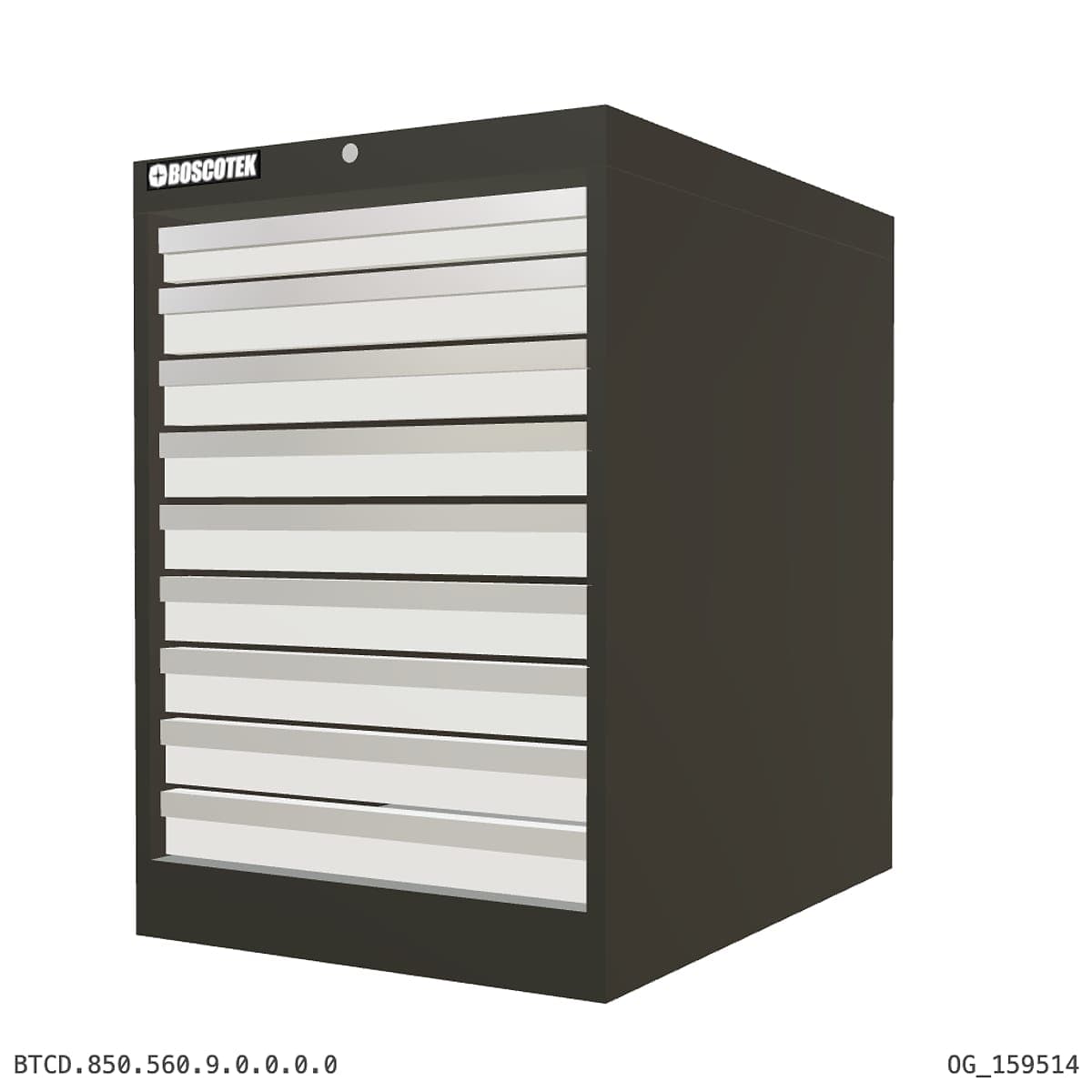 HD Cabinet 560W × 850H — D Series, 9-Drawer by OPIE Manufacturing Group