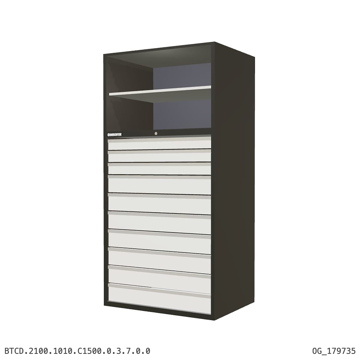 Combination Cabinet 1010W × 2100H — D Series, C1500 Drawer Bay by OPIE Manufacturing Group