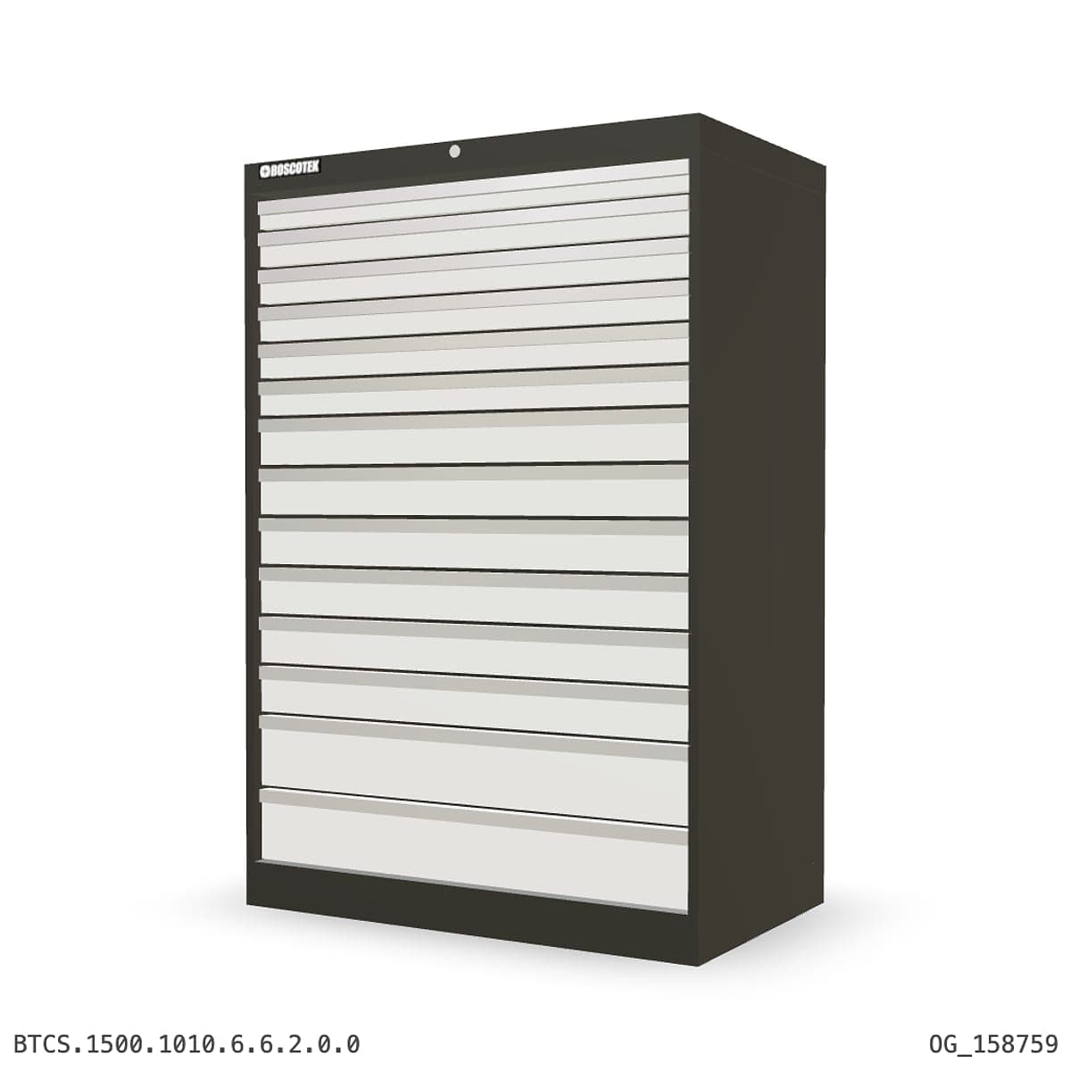 HD Cabinet 1010W × 1500H — S Series, 14-Drawer by OPIE Manufacturing Group
