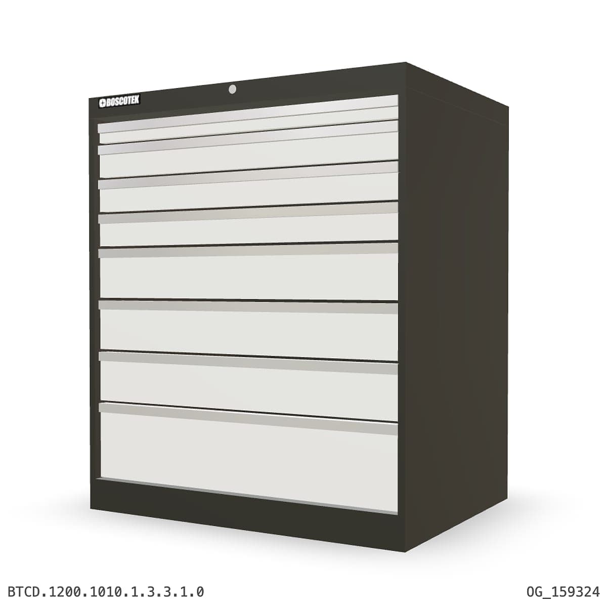 HD Cabinet 1010W × 1200H — D Series, 8-Drawer by OPIE Manufacturing Group