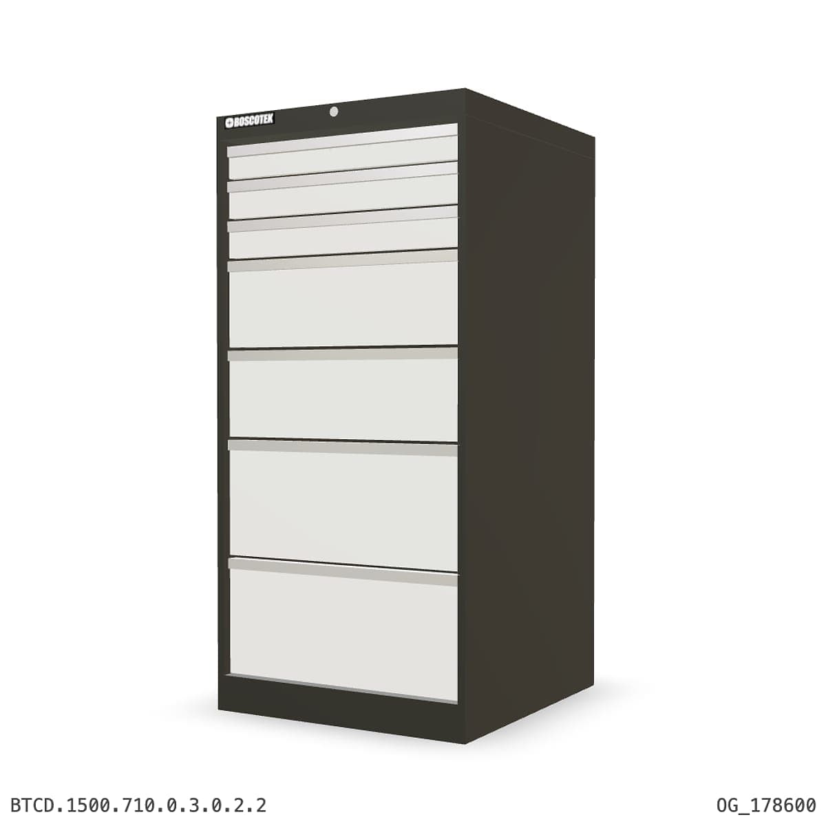 HD Cabinet 710W × 1500H — D Series, 7-Drawer by OPIE Manufacturing Group