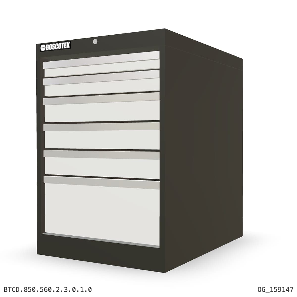 HD Cabinet 560W × 850H — D Series, 6-Drawer by OPIE Manufacturing Group