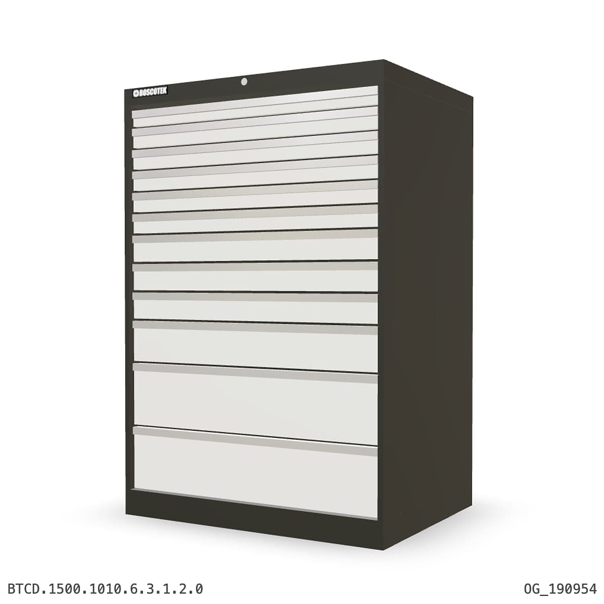 HD Cabinet 1010W × 1500H — D Series, 12-Drawer by OPIE Manufacturing Group