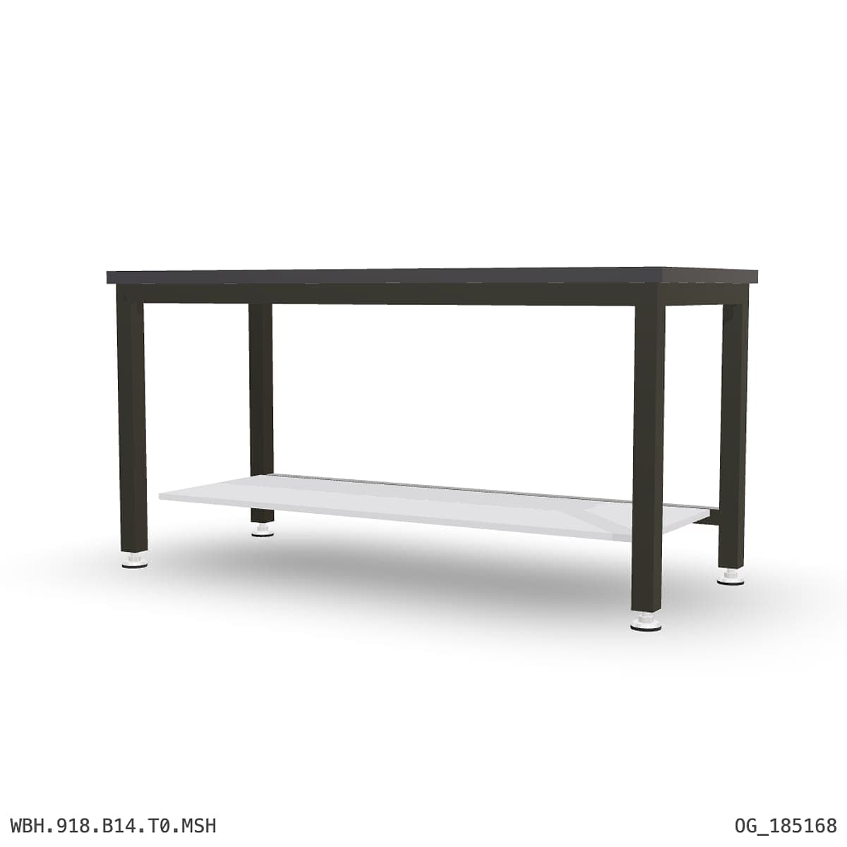 Heavy Duty Workbench 1800mm — 3mm Mild Steel (Heavy), under-bench storage by OPIE Manufacturing Group