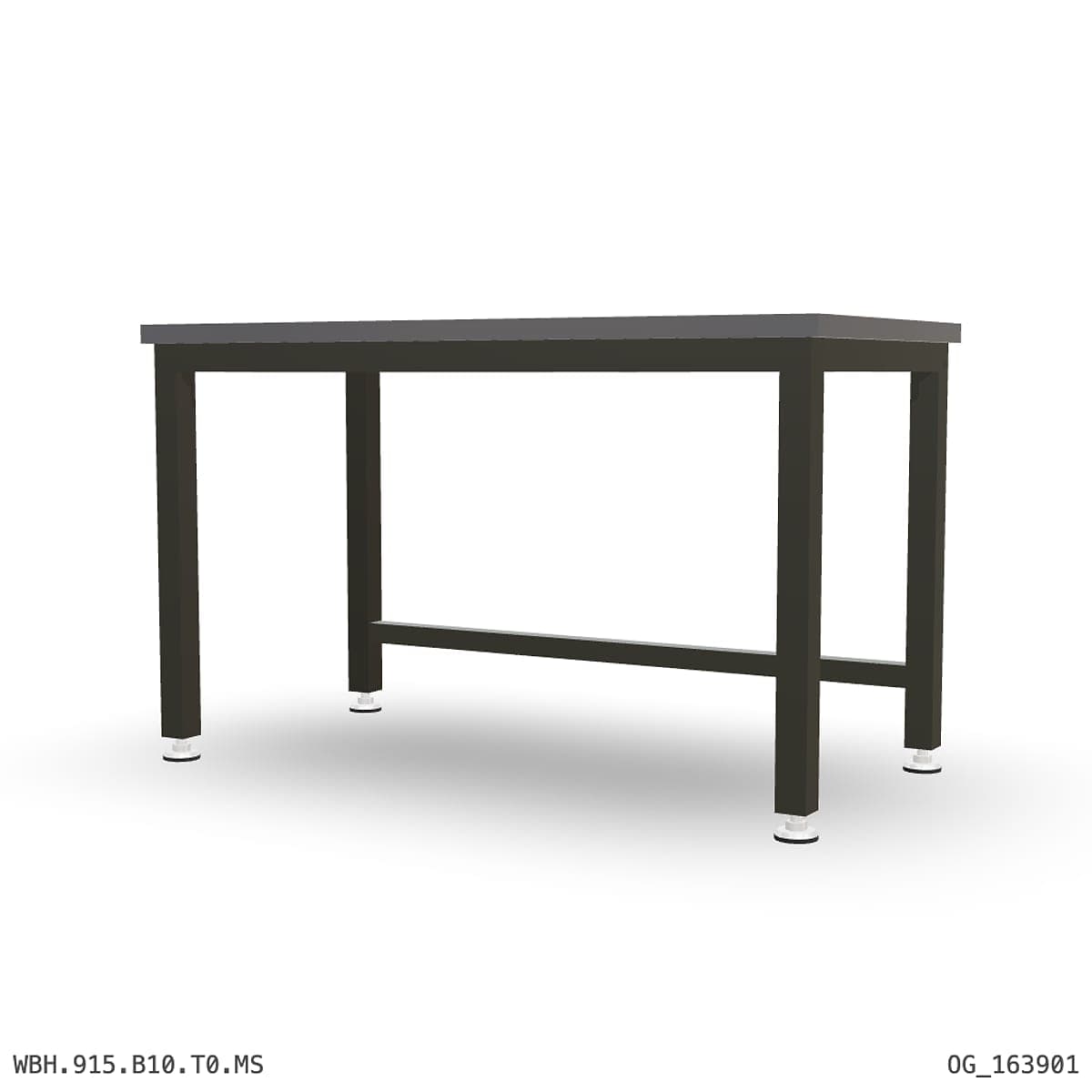 Heavy Duty Workbench 1500mm — 2mm Mild Steel, under-bench storage by OPIE Manufacturing Group