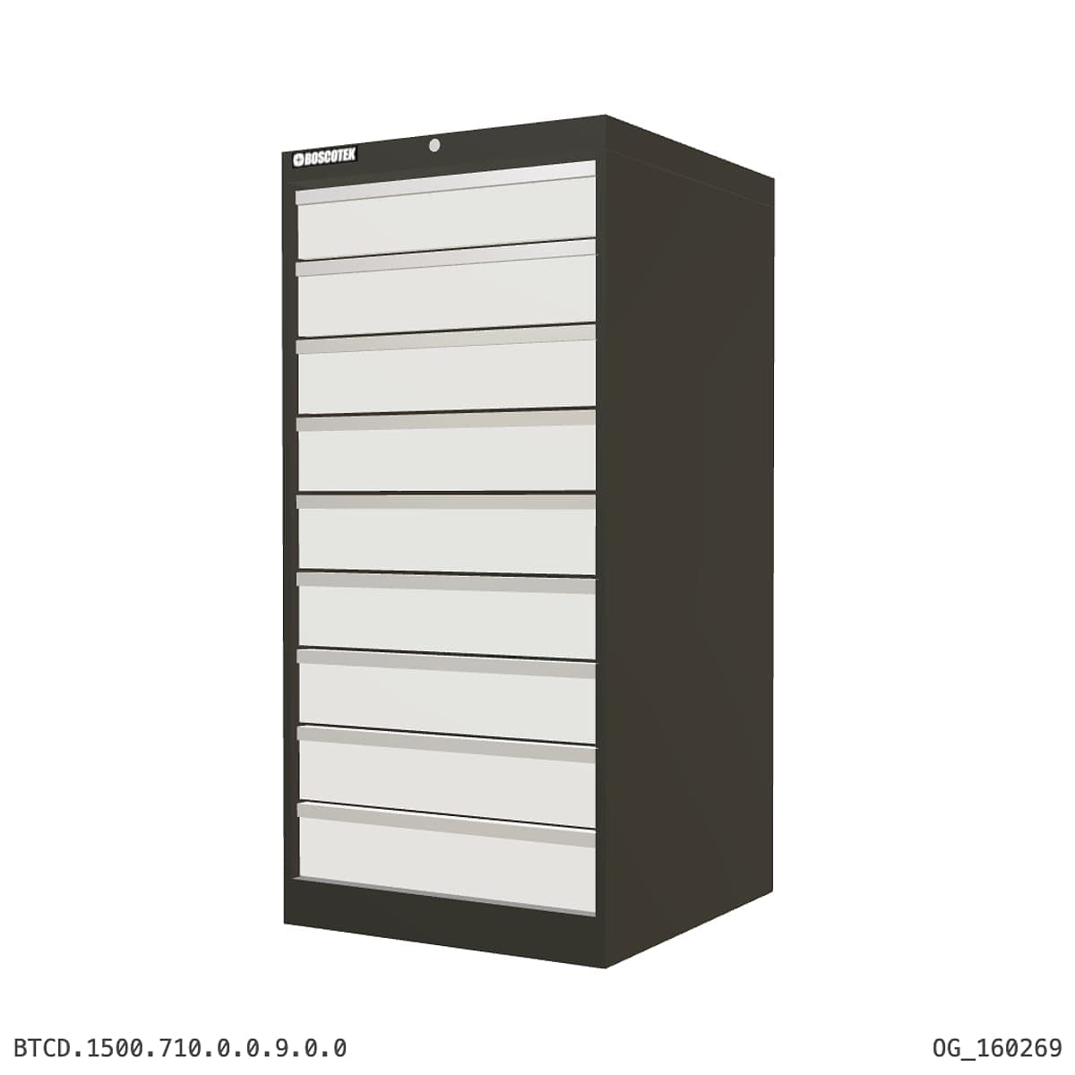 HD Cabinet 710W × 1500H — D Series, 9-Drawer by OPIE Manufacturing Group