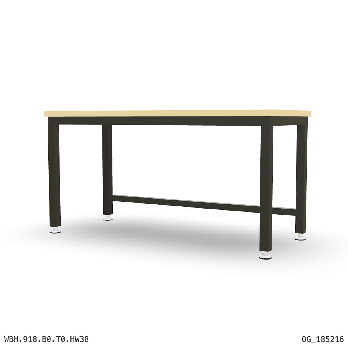 Heavy Duty Workbench 1800mm — Hardwood Oak 38mm by OPIE Manufacturing Group